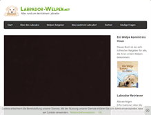 Tablet Screenshot of labrador-welpen.net